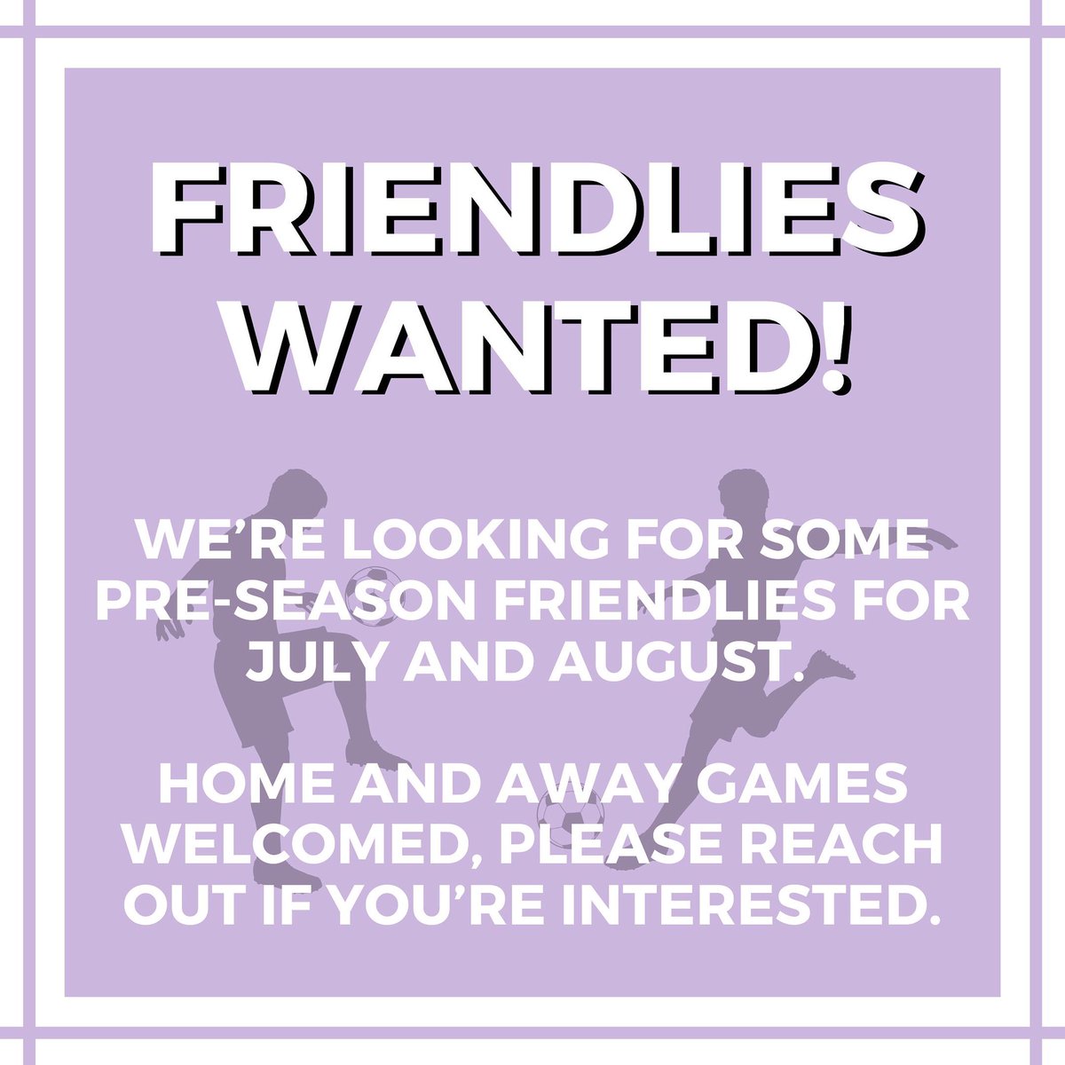 Drop us a message if you’re interested 😊
