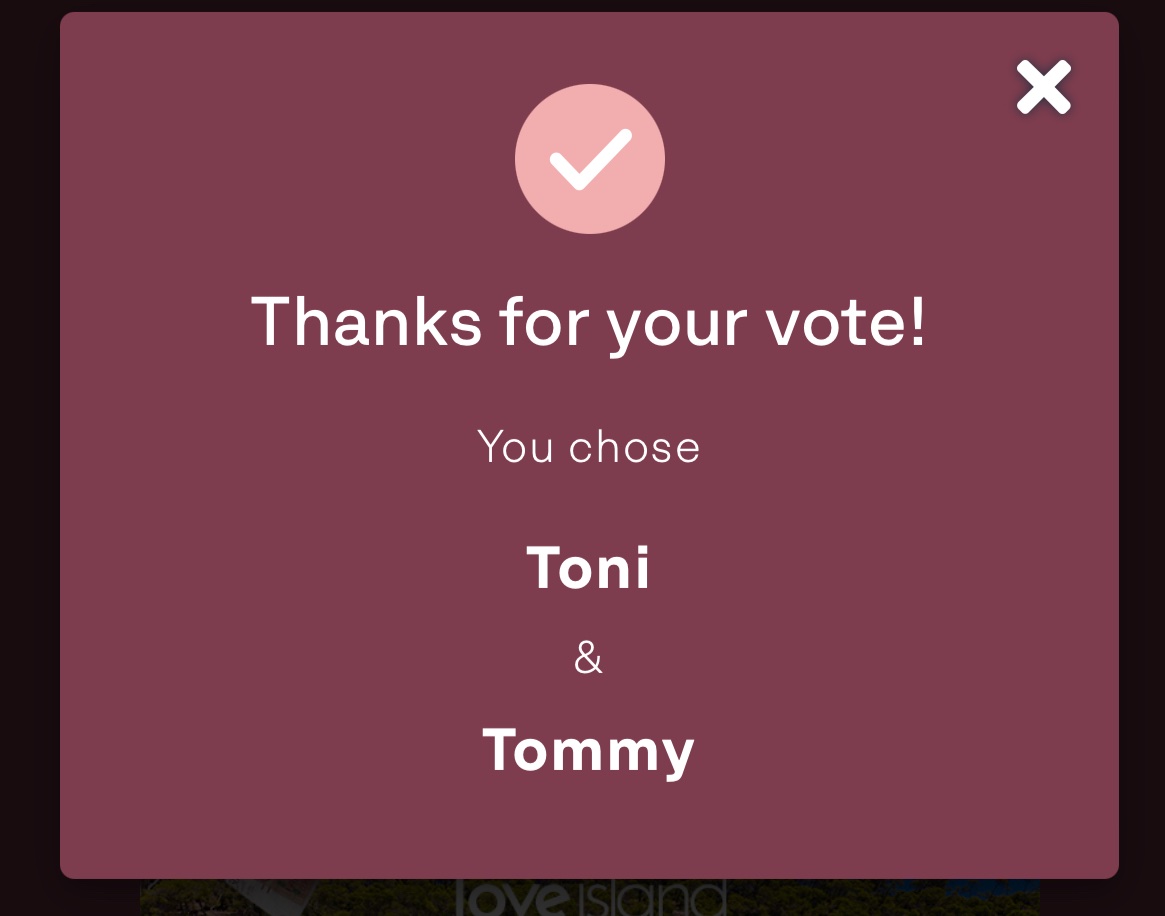 would’ve voted for my girl yasmin but I just know she’s gonna be safe after that 😮‍💨 #LoveIsland