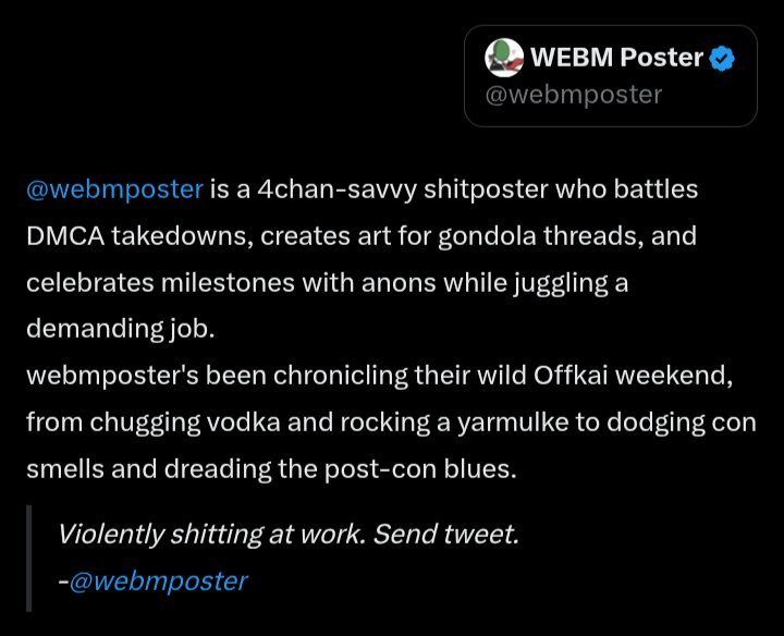 Holy shit, I'm actively fighting for my life in the shitter right now at work. It all comes full circle.