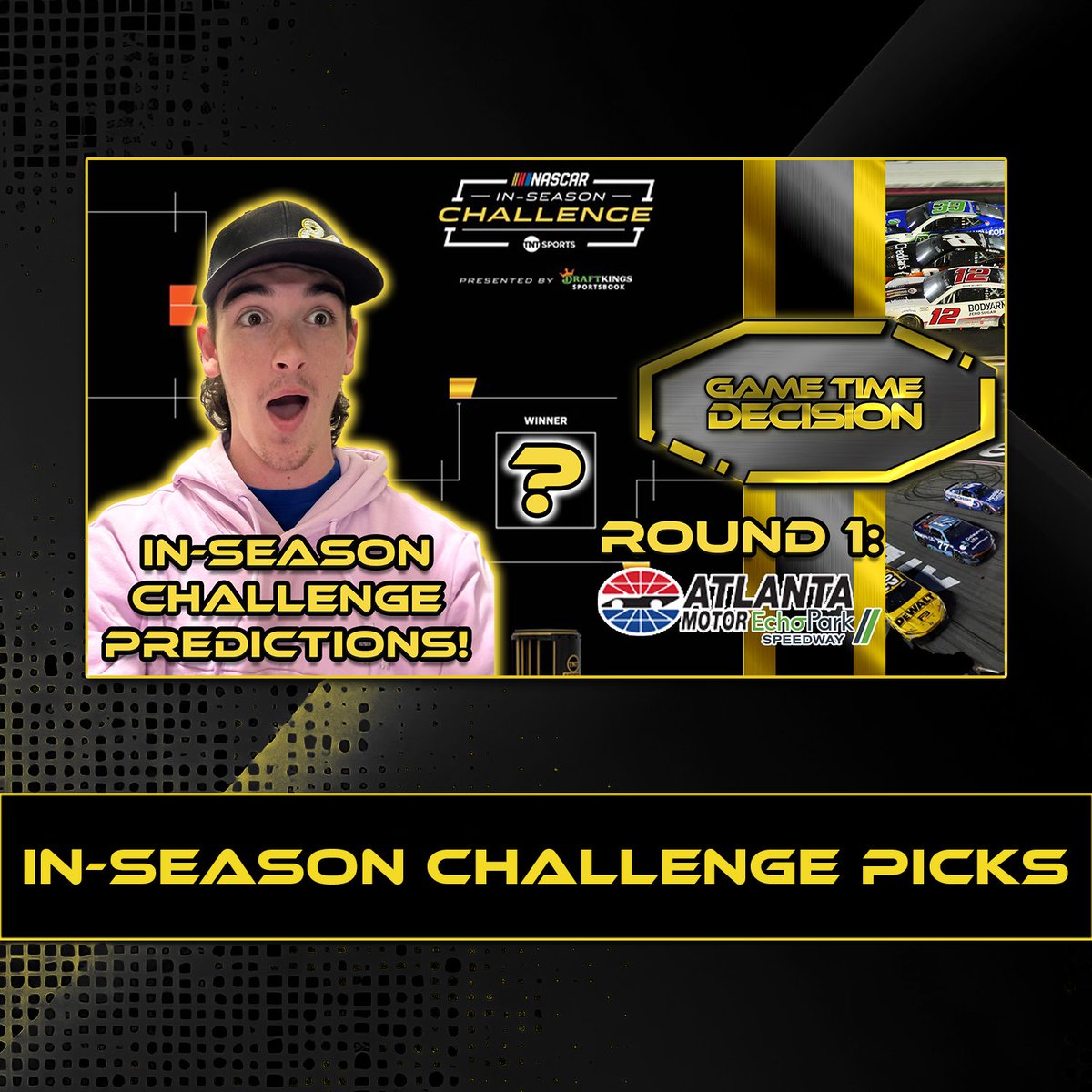 GTD_2024's tweet photo. Check out our newest episode to hear our picks for NASCAR's first-ever In-Season Challenge! #NASCAR #Racing #Motorsport 
https://t.co/mWEpPoldMm https://t.co/CCeoX6l6wU