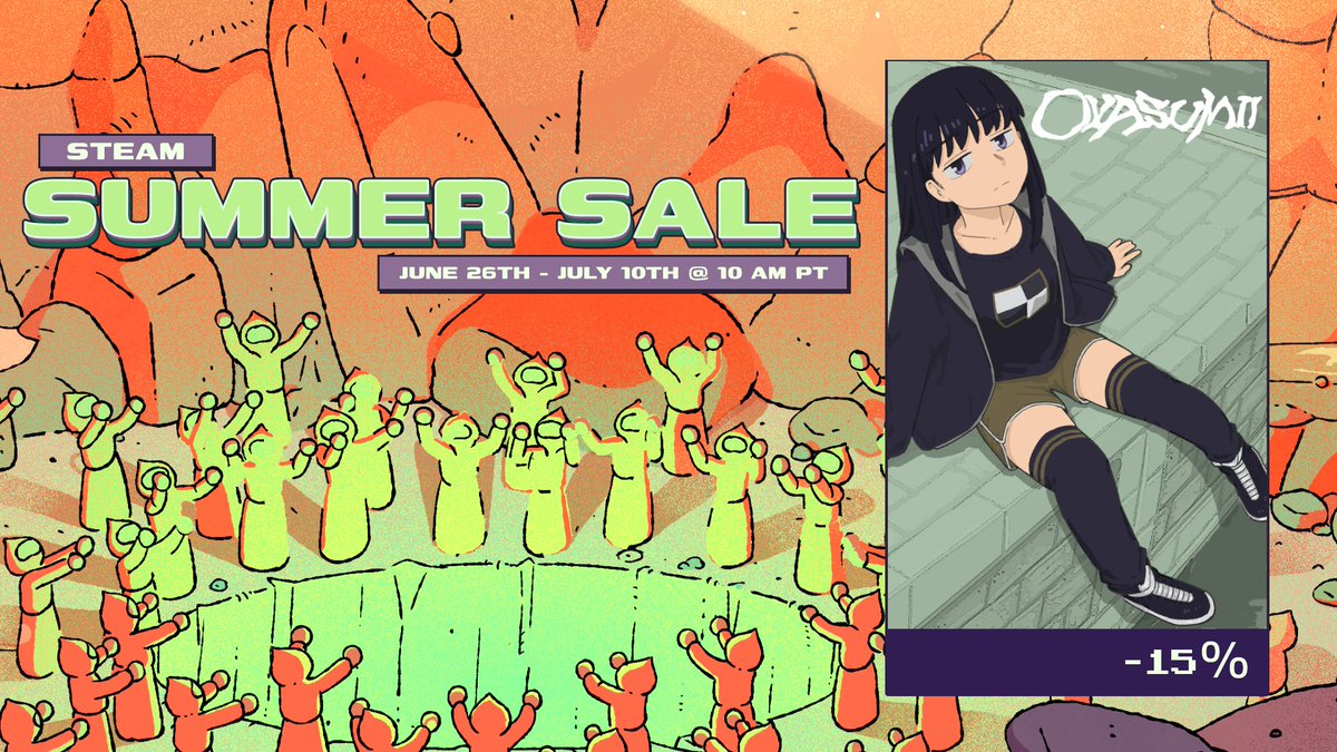 OYASUMII is 15% off in the Steam Summer Sale right now.

▶️s.team/a/3033520◀

 #SteamSummerSale #PSX #yumenikki #indiegame #SM64 #gamedev #indiedev #Steam #OYASUMII