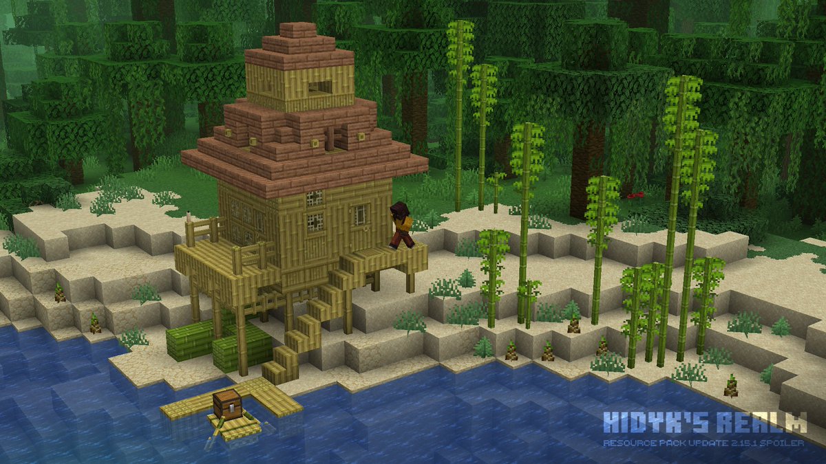 hidyk_official's tweet image. New bamboo textures with special variations of double slab blocks
Just a reminder that HIDYK's REALM 2.15 will be available for download on June 30!
#minecraft #pixelart #blokcbench