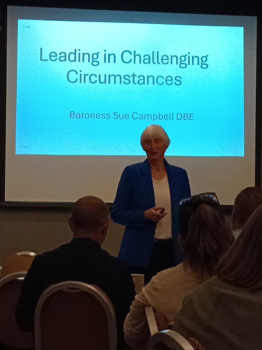 It was fantastic to listen and learn from the fabulous Baroness Sue Campbell DBE as part of our Principal's conference today. 

I've written down too many quotes to fit on this post, but I know I'm taking so much forward into my day to day work. 

Thankyou Sue!