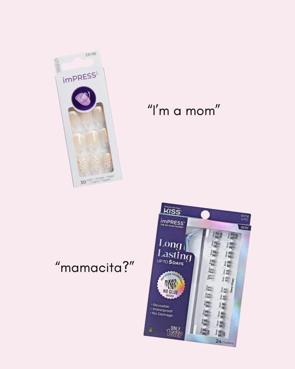 imPRESSBeauty's tweet photo. she's not just a mommy… she's a no-glue, press-on in 5, outlast the villa drama kind of mommy 💅 (also she brought her daughter. duh.) 

#impressbeauty #impressnails #impressfalsies #impressmini #imamommy https://t.co/DrGZAuaaCg