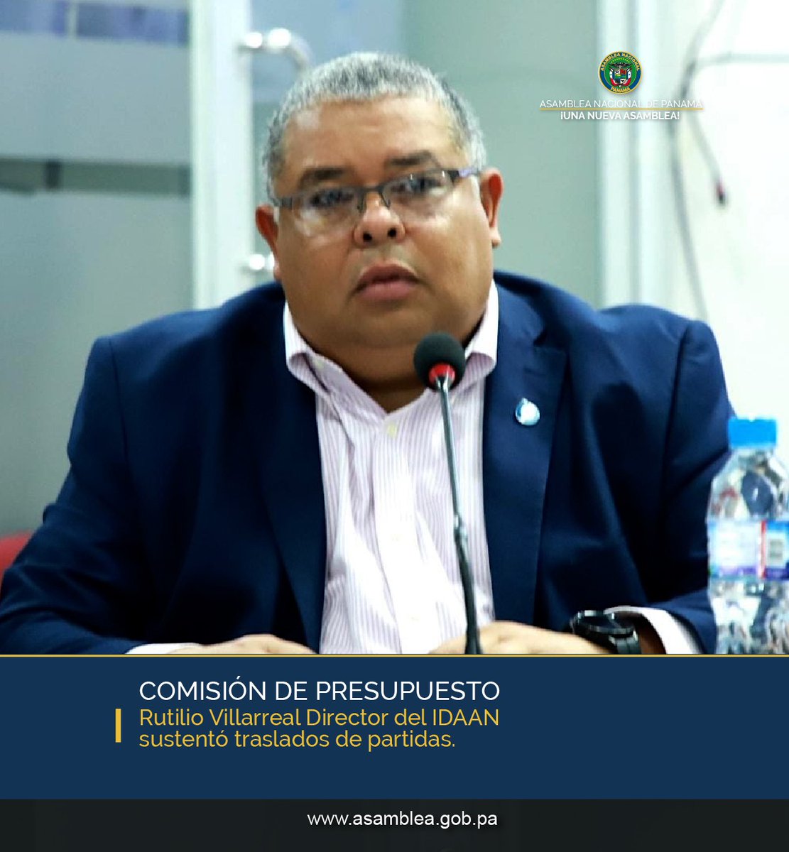 La Comisión de Presupuesto aprobó traslados de partidas al @idaan por B/.15,401,610.00 destinados a cubrir gastos para mejoras y ampliación de la planta Potabilizadora de Villa Darién, mejoramiento de pozos y fuentes subterráneas a nivel nacional entre otros gastos.