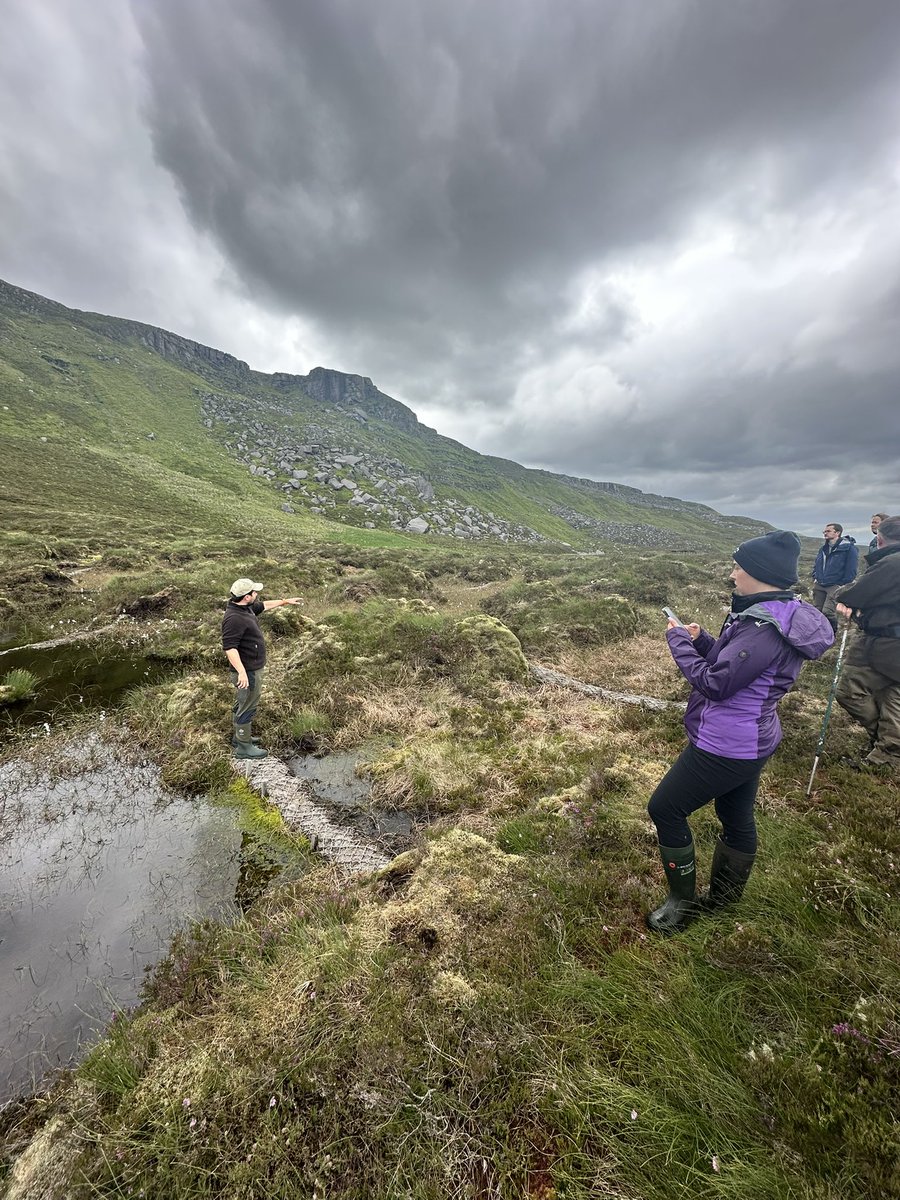 guaduneth's tweet image. Great 2 days with @NPWSIreland staff visiting one of our main restoration sites as part of @WaterLANDS_EU project ๐ฑ and sharing experiences on blanket bog restoration ๐ช