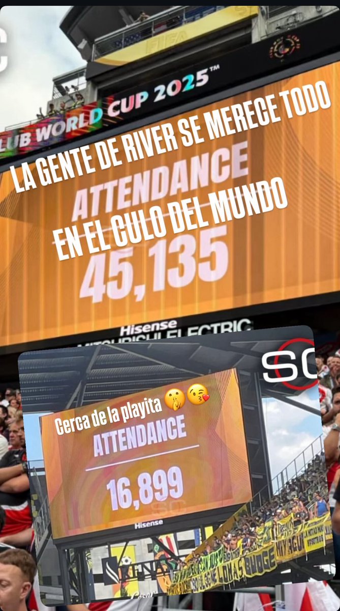 eduabella's tweet image. No hay que compararse más. Semi Canada vs Nashville (a 1300 km de Miami o 1:30 de avión). Miami fue el verso de los cientos de miles de residentes y turistas. Esto fue pasión verdadera, igual que en LA.