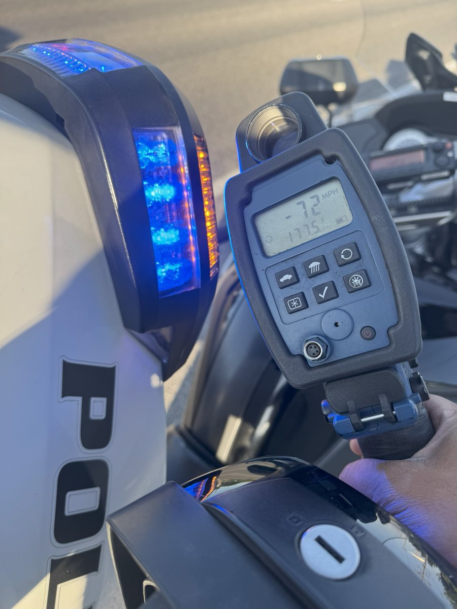A driver was stopped for going 72 MPH in a 40 MPH zone on 9400 S.

This kind of speeding is extremely dangerous—it reduces reaction time &amp; increases crash severity.

Sandy PD will continue enforcing speed laws to keep our roads safe. #SlowDownSandy