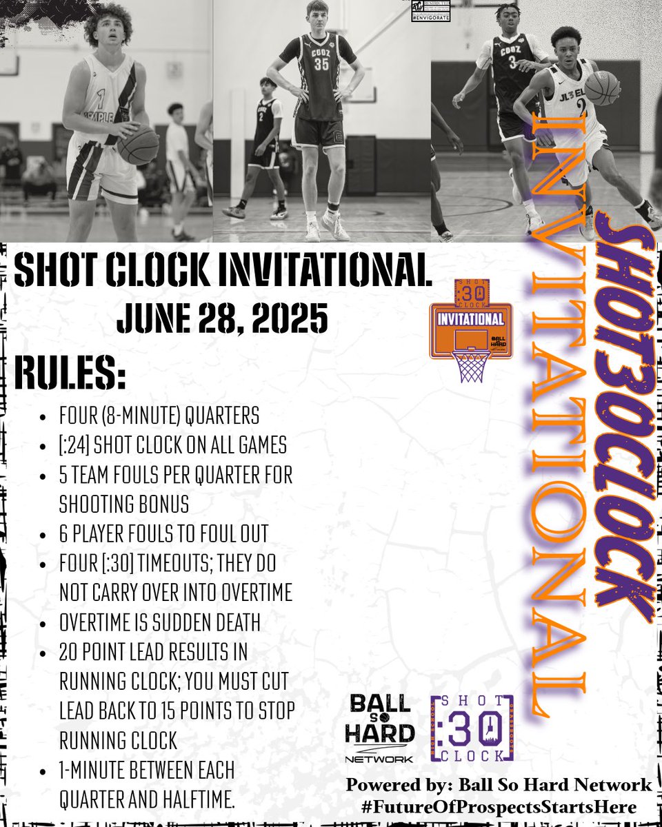 It’s TIME! 

🎥: Extra Eyes Media and others . . .
🎟️: $10
📍: 16659 Telge Rd, Cypress, TX - Temple Training Center 
📢: Alex Holt and table
📺: Ball So Hard TV special broadcast guest Terrence Foley 

Time to get active🚨 #ShotClockInvite