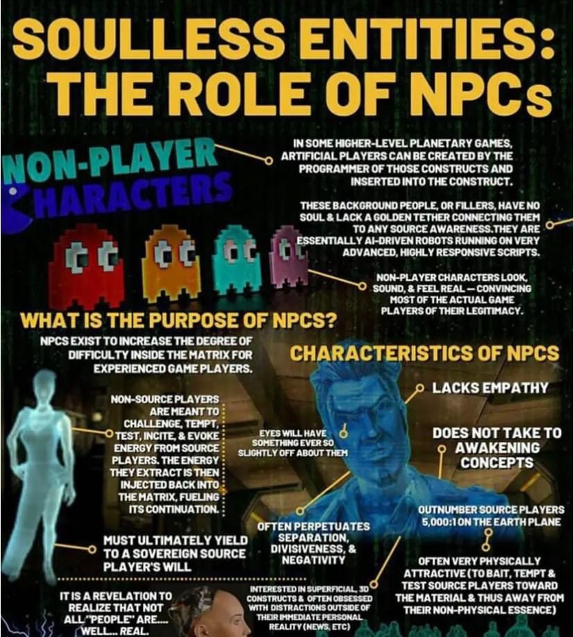 AureliAngel's tweet image. Ever wonder why you feel like you’re surrounded by people…

…but no one’s actually there?

They don’t question.
They don’t feel.
They don’t glitch when the system lies.

Not everyone in the Matrix is coded for awakening.
And you?
You’re not here to blend in.

#NPCAlert…