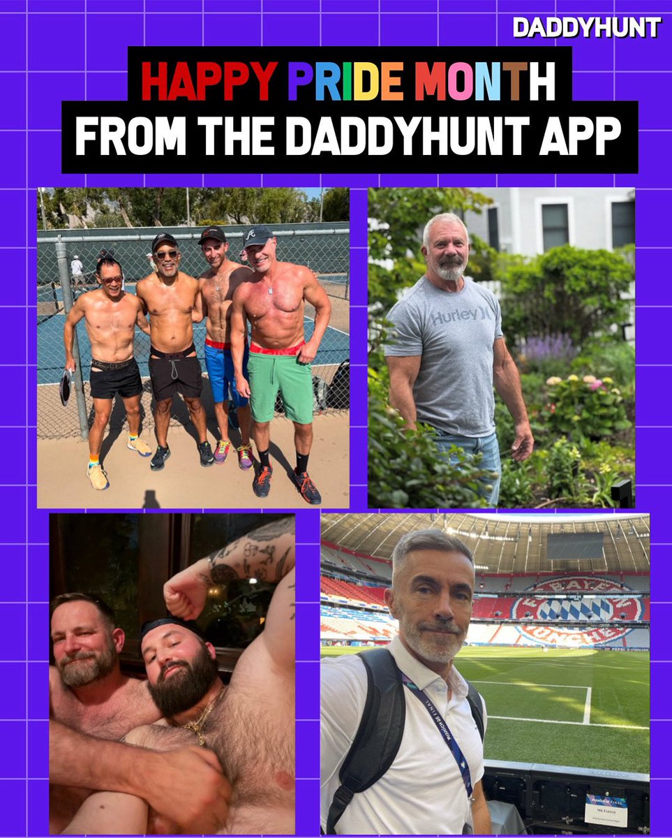 Daddyhunt (@daddyhunt) on Twitter photo Happy Pride Month from some of the hottest Daddies of early June 🔥 We’ll be featuring some of our favorite Dads throughout Pride Month. Tag your favorites below ⬇️⬇️ <a href="/Seattle_Dad/">Seattle Dad</a>
Find your Daddy on the Daddyhunt app: daddyhunt.onelink.me/BKy2/gko2yfes
#daddyhunt #daddy #gaydaddy Happy Pride Month from some of the hottest Daddies of early June 🔥 We’ll be featuring some of our favorite Dads throughout Pride Month. Tag your favorites below ⬇️⬇️ <a href="/Seattle_Dad/">Seattle Dad</a>
Find your Daddy on the Daddyhunt app: daddyhunt.onelink.me/BKy2/gko2yfes
#daddyhunt #daddy #gaydaddy