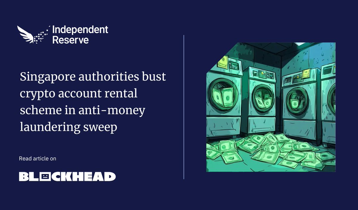 🇸🇬 Singapore arrests 49 in a crypto money mule crackdown. Suspects rented  out wallets and Singpass access via Telegram for cash. S$200K seized.  Police warn: account holders remain legally liable, even if