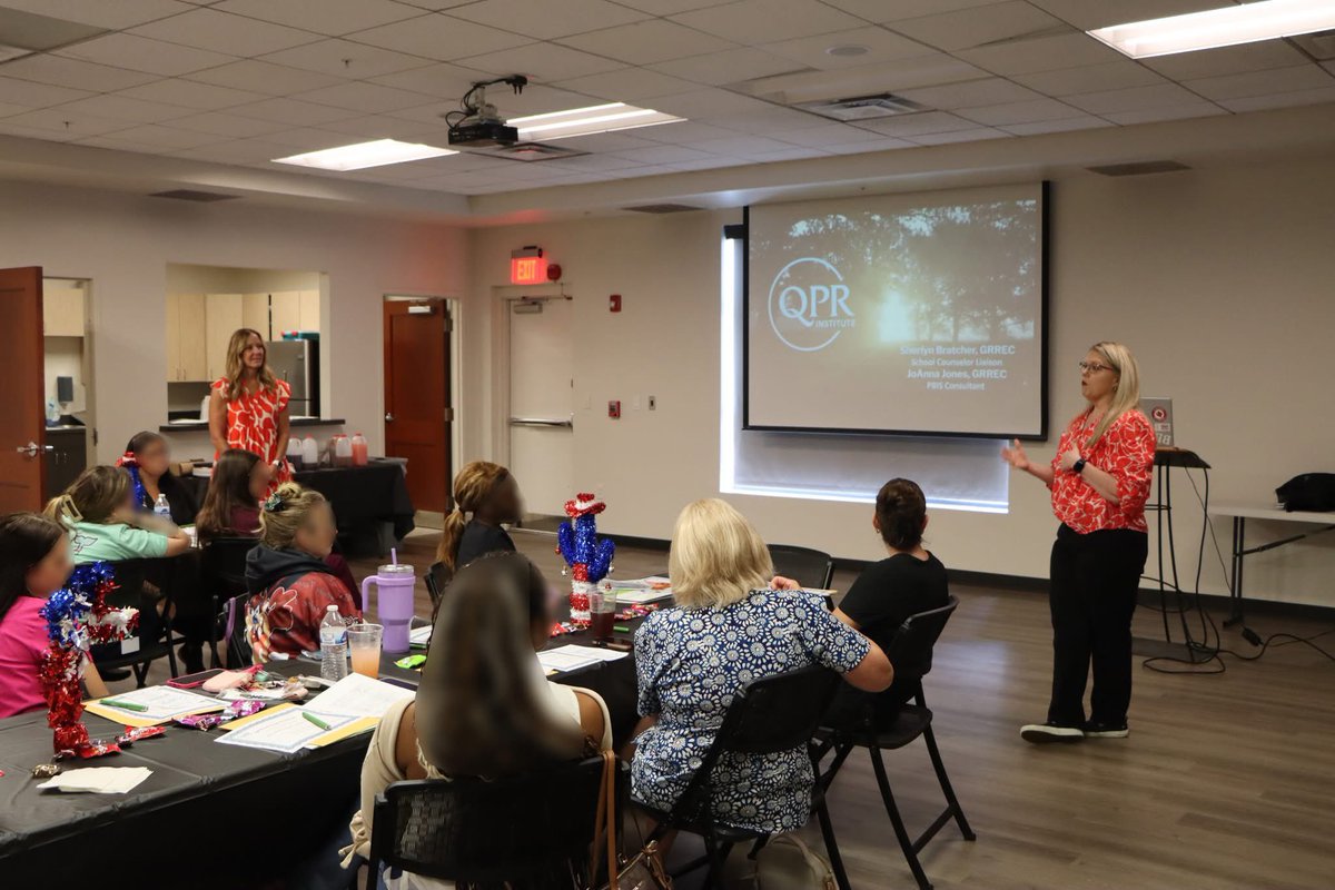 SherlynBratcher's tweet image. Always love providing resources, support and training around suicide awareness. Especially enjoyed the discussion with the participants and their engagement. Love presenting with JoAnna Liles Jones! #SuicideAwareness