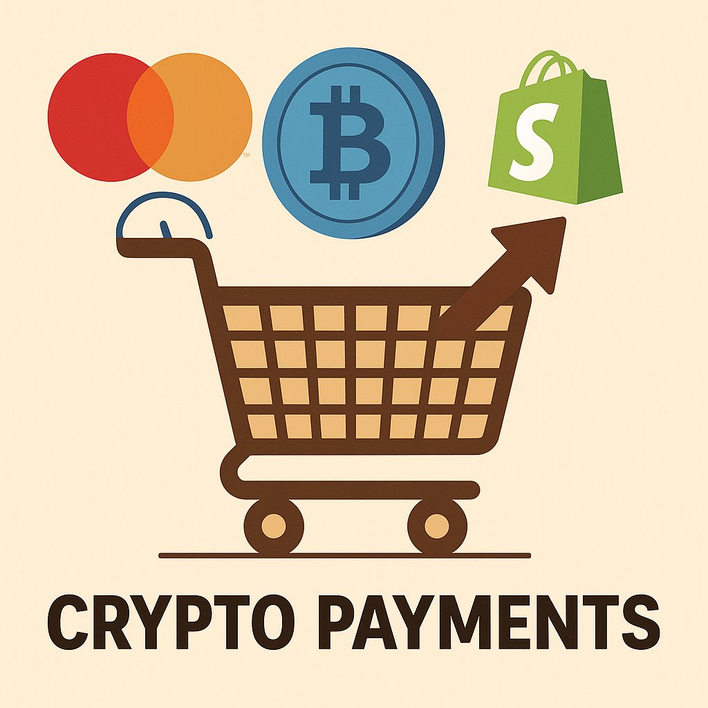 Mastercard and Shopify are pushing crypto payments mainstream! Another sign  that digital assets are becoming an integral part of our daily  transactions. Get ready for more seamless crypto spending! 🚀🛒  #CryptoPayments #Mastercard #