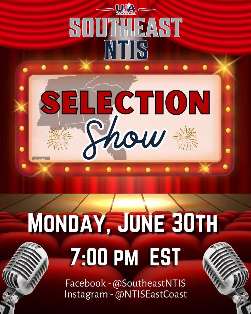 It's that time of year!  SELECTION SHOW TIME!  This show will highlight players selected to attend the Champions Cup THIS AUGUST.  The show will be available to bookmark Monday afternoon.