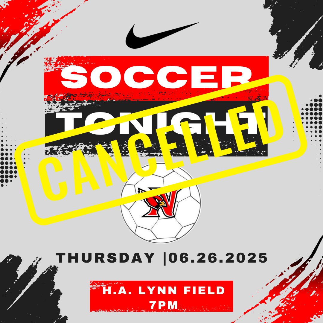 With the forecasted storms tonight we will not soccer tonight. See everyone next Thursday! #RollCards