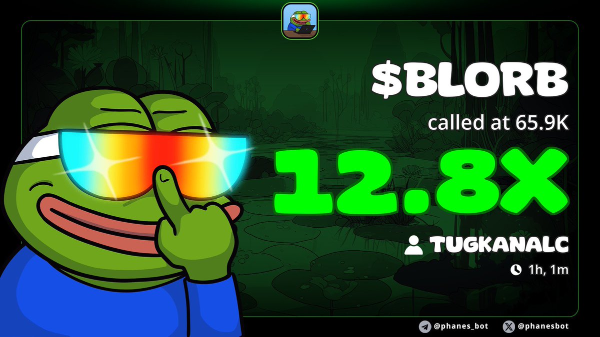 TUGKANALC's tweet photo. 13 x Now On $BLORB ๐
Called It AT 65 K Hit 850 K ๐ฏ
I Hope U Guys Have Good Profits ๐ฐ
CWDriFBrqoCu4vjtRJBgrhuDJ2nJyaLFmpuvUNvqpump
#BLORB #crypto
โ DM for TG โ
NFA.DYOR https://t.co/sWVosl6zgz