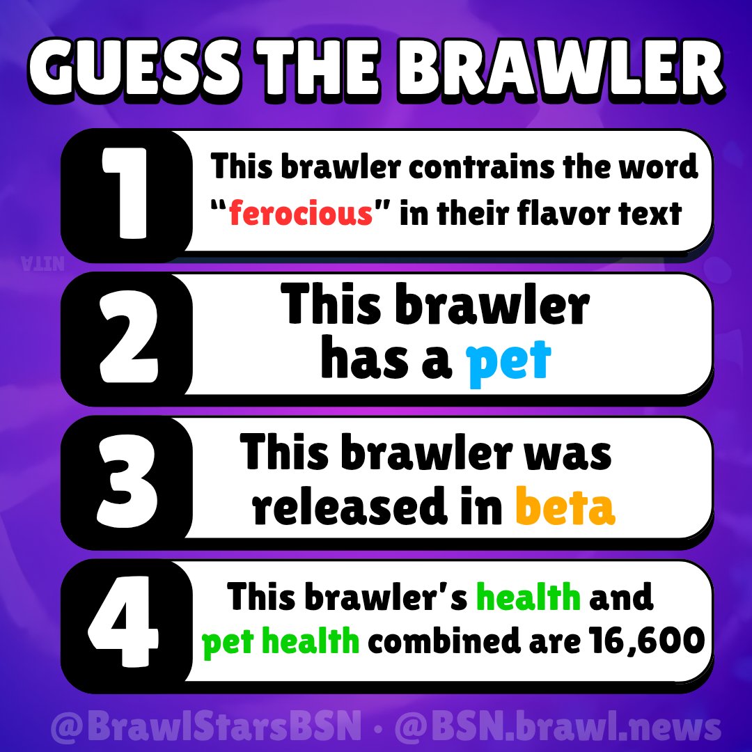 BrawlStarsBSN's tweet image. New guess the brawler!

Who can find it first?