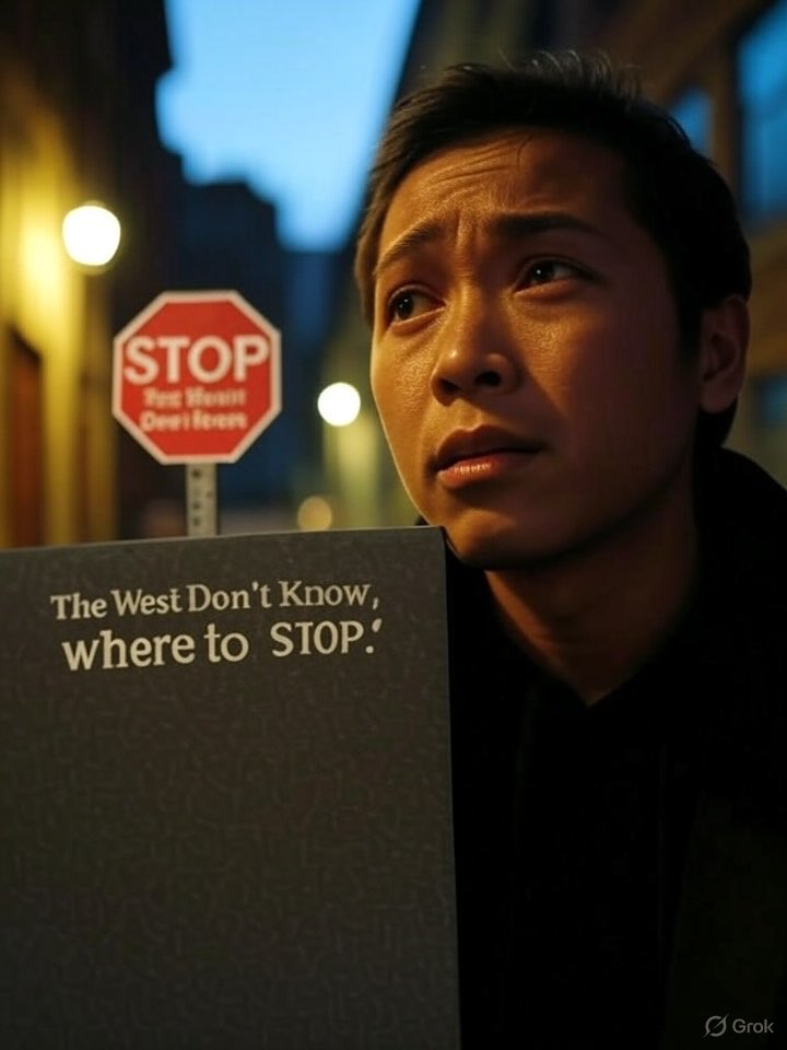 iOpenChat's tweet image. The West Don’t Know, where to STOP 🛑 it will stop them #4Good. Pull your finger out and think Life. Suicidal Empathy is dangers for humanity. #Babylon @GadSaad .