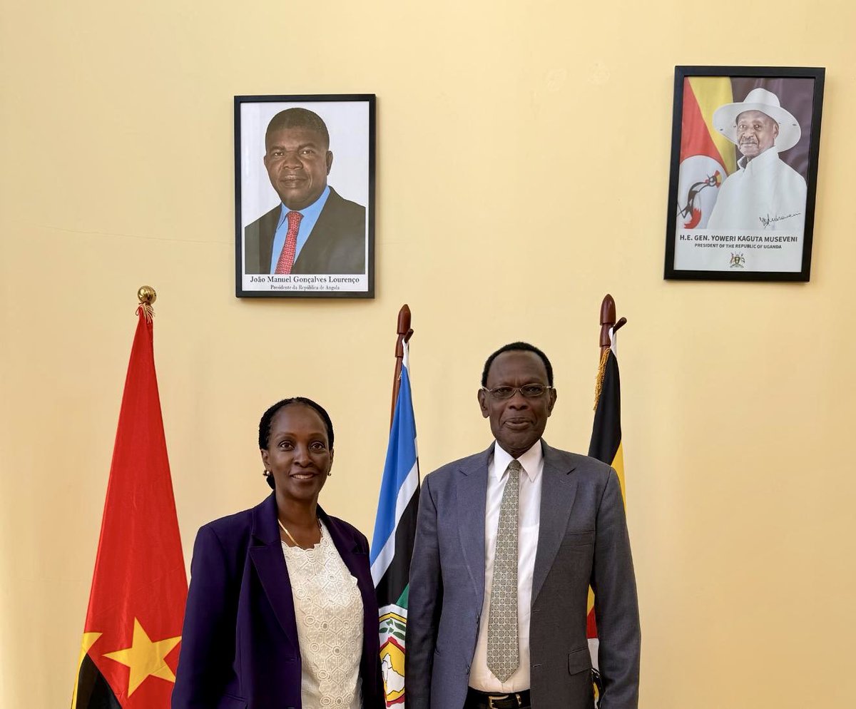 RobieKakonge_'s tweet image. Honored to pay a courtesy call to H.E. Brig. Gen. (Rtd) Julius Katembeka Chihandae, Uganda’s Ambassador to Angola, who received and welcomed me warmly this week in Luanda during the #USAfricaBizSummit2025. Congratulations to Angola on 50 years of independence!
🇺🇬🇦🇴🇺🇸…