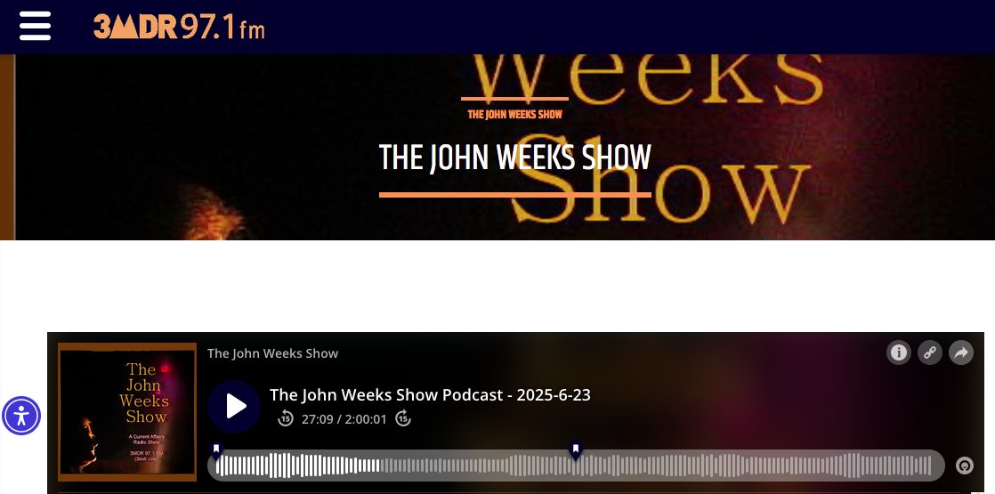 The John Weeks Show just aired this interview about 'Purple Nirvana' by Ancient Future on 3MDR 97.1 FM, Australia:

omny.fm/shows/the-john…

#worldfusion #australia #guitar #ancientfuture