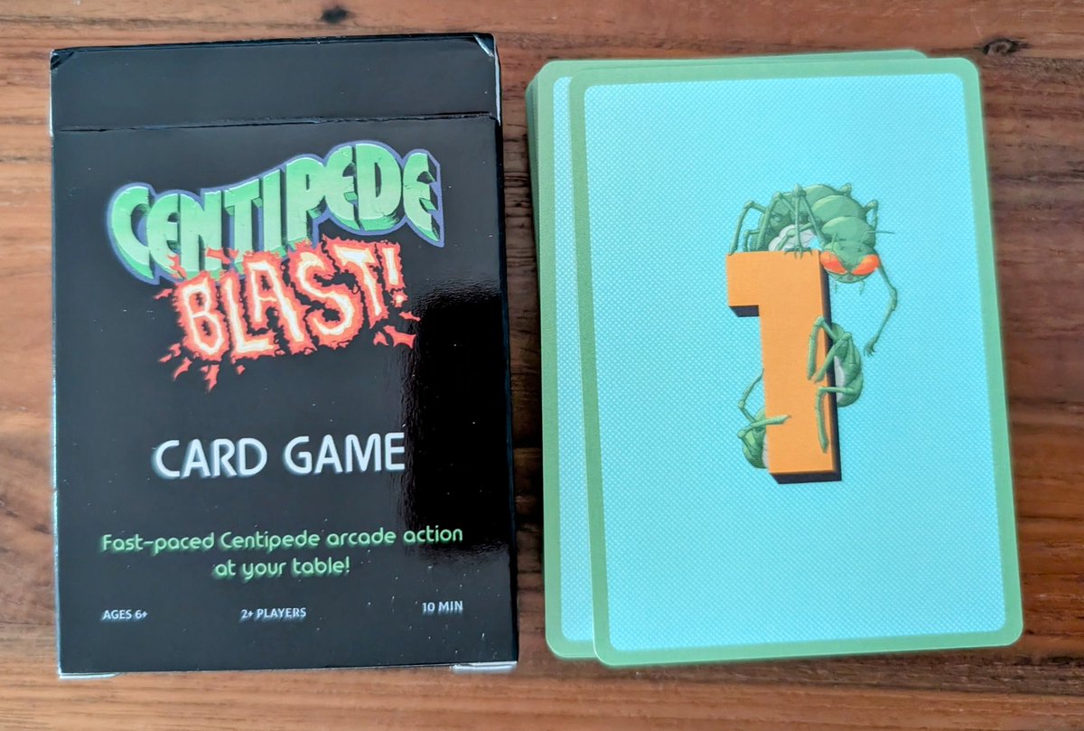 retroist (@retroist) on Twitter photo Got my copy of the Centipede Blast card game by Atari. I will hopefully get to try it tonight. Got my copy of the Centipede Blast card game by Atari. I will hopefully get to try it tonight.