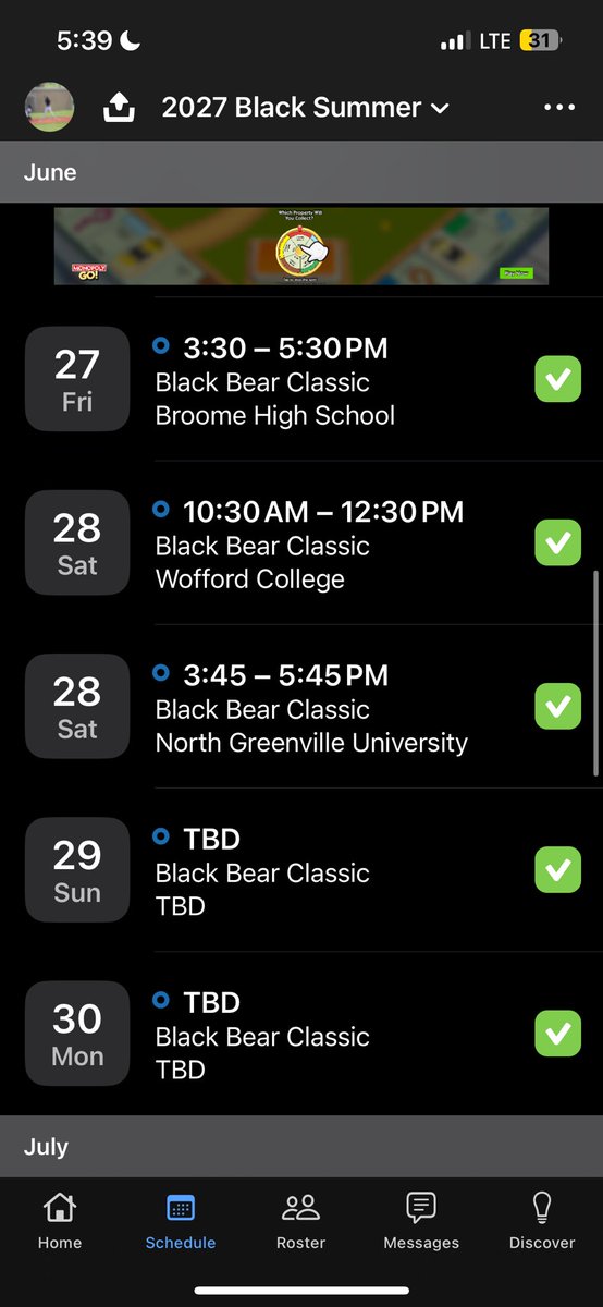 Exited to go at it with the guys at the Black Bear Classic in Greenville, South Carolina! I will attach the schedule below.