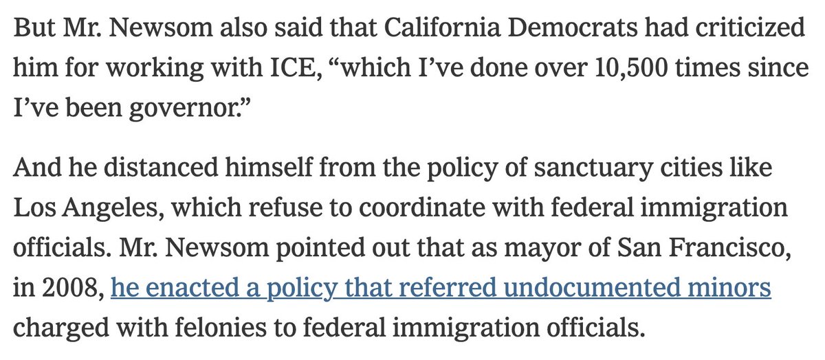 1/  Dear Gov. <a href="/GavinNewsom/">Gavin Newsom</a>:

We’re calling you in.

To protect democracy, we need to UPHOLD due process for all who call CA home. We need to embrace our shared humanity.

AND we shouldn’t double down on rhetoric or policies that divide, dehumanize, and pave the way for abuses.
🧵