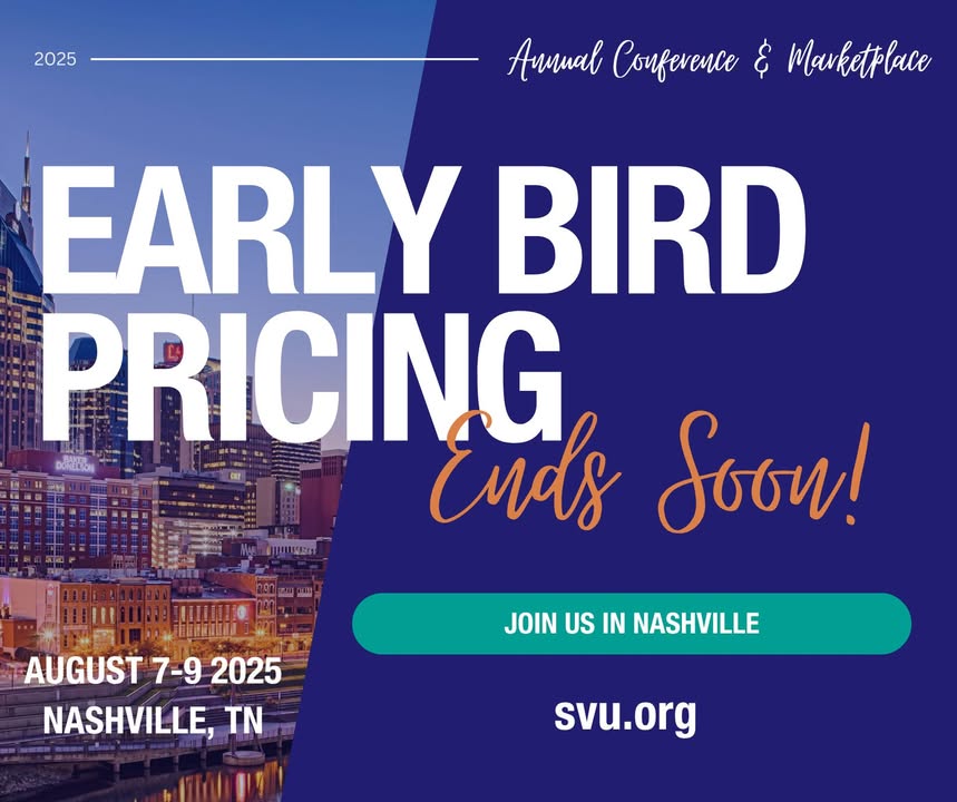 The SVU 2025 Annual Conference is quickly approaching! Early Bird pricing is ends July 7! 

Don’t miss your chance to save on SVU 2025 in Nashville.
Register today: zurl.co/z78t4 

#SVU2025 #svuannualconference #vascularsonography #svumarketplace