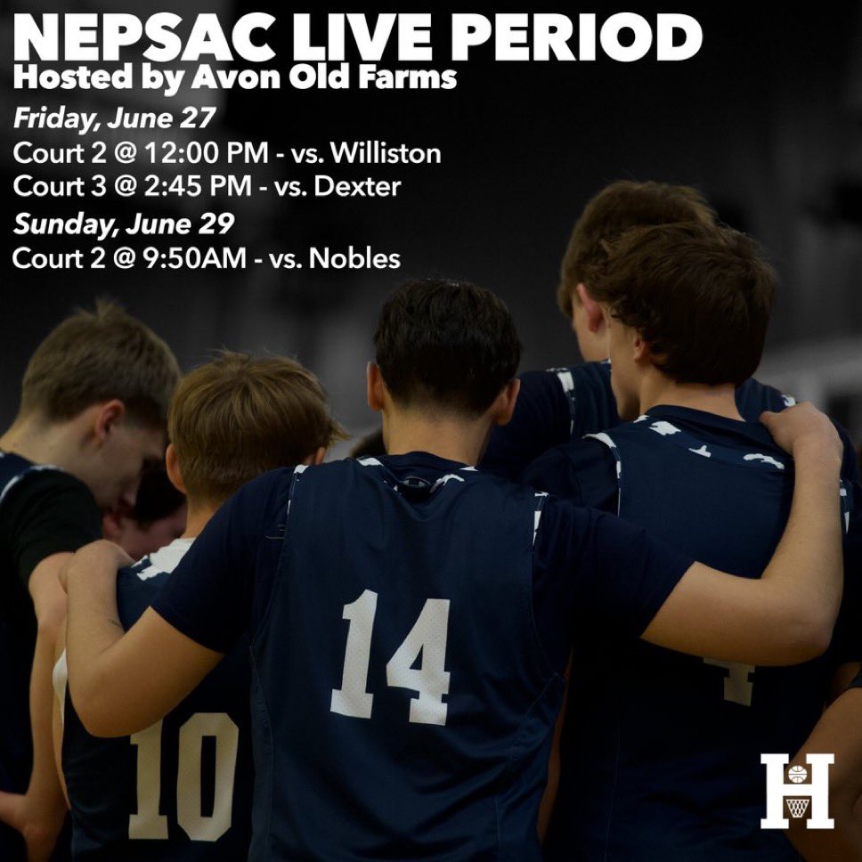 ‼️Our guys will be playing at the NEPSAC Live Period this weekend at Avon Old Farms‼️
Catch us:
Court 2 @ 12PM vs. Williston - FRIDAY the 27th
Court 3 @ 2:45PM vs. Dexter - FRIDAY the 27th
Court 2 @ 9:50AM vs. Nobles - SUNDAY the 29th
#BBTY
