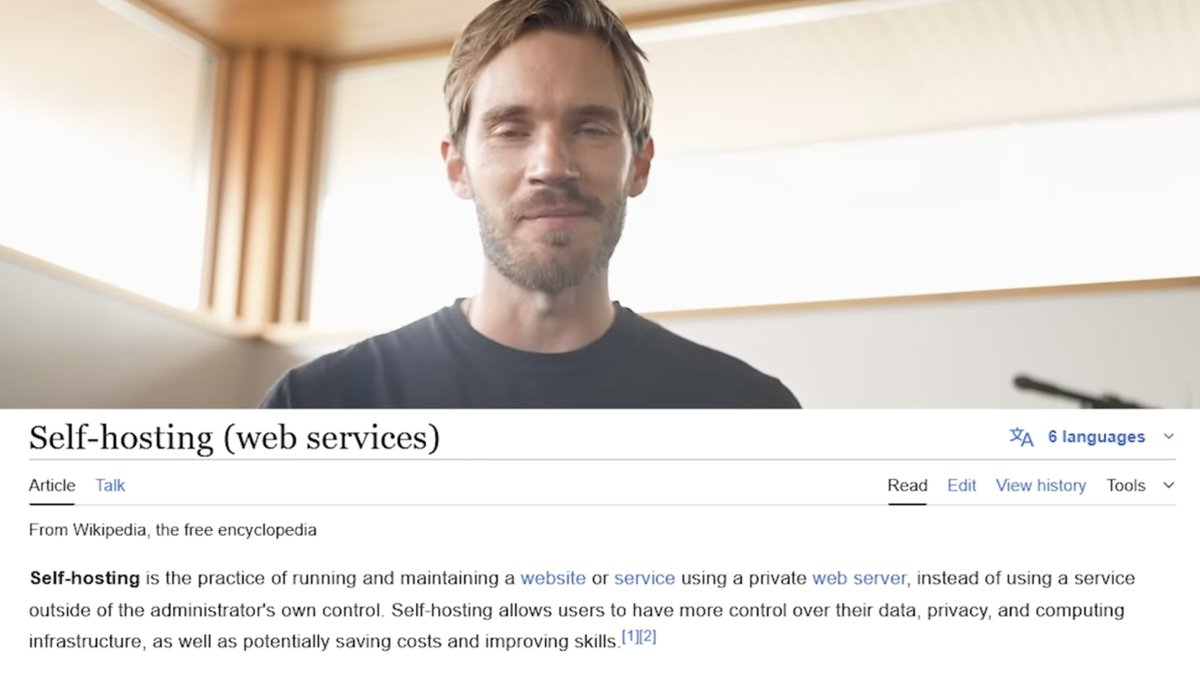 0xluffy's tweet image. pewdiepie is self hosting his password manager 😭

nowadays comp sci grads don&apos;t even know how to host shit