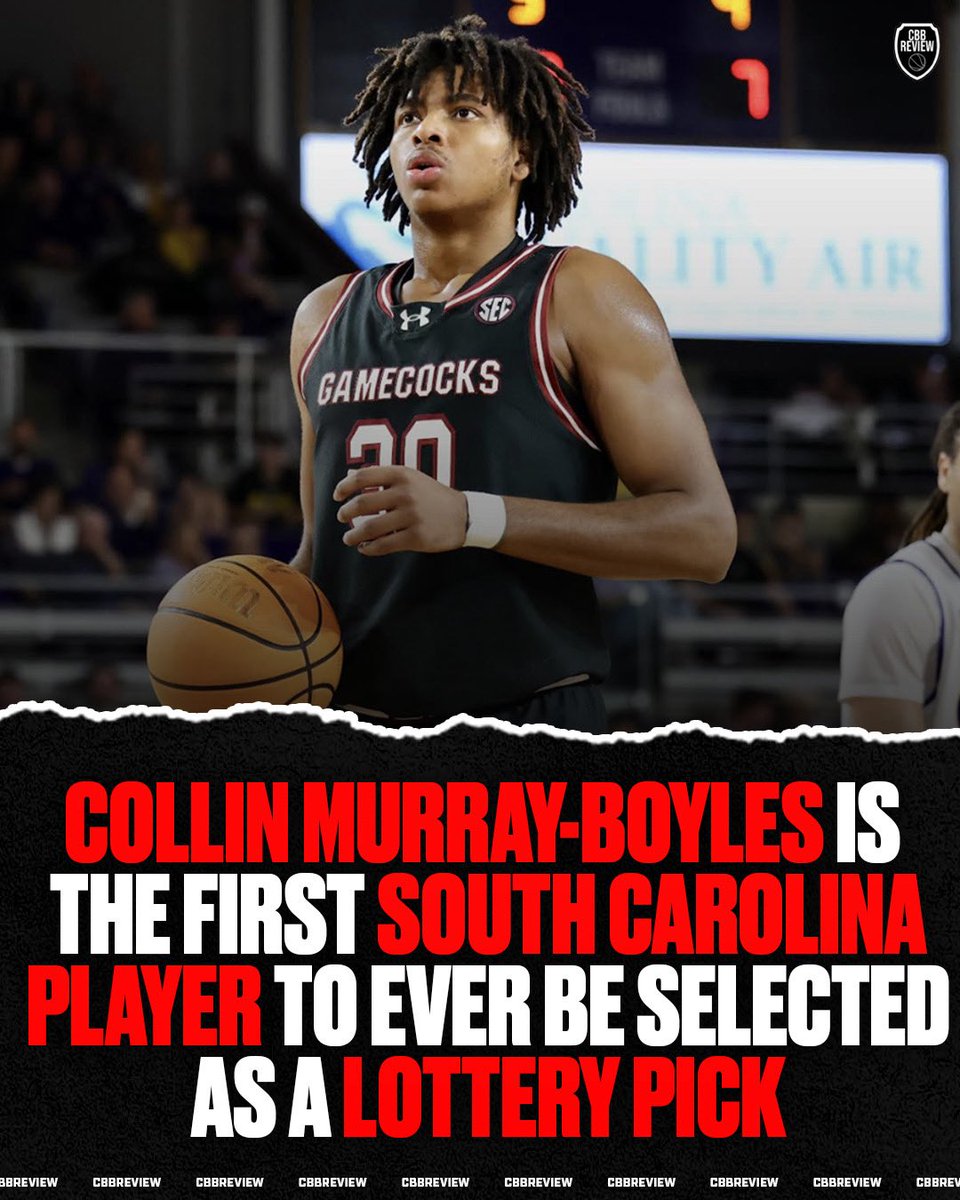 Collin Murray-Boyles is the first lottery pick to come out of South Carolina🤯