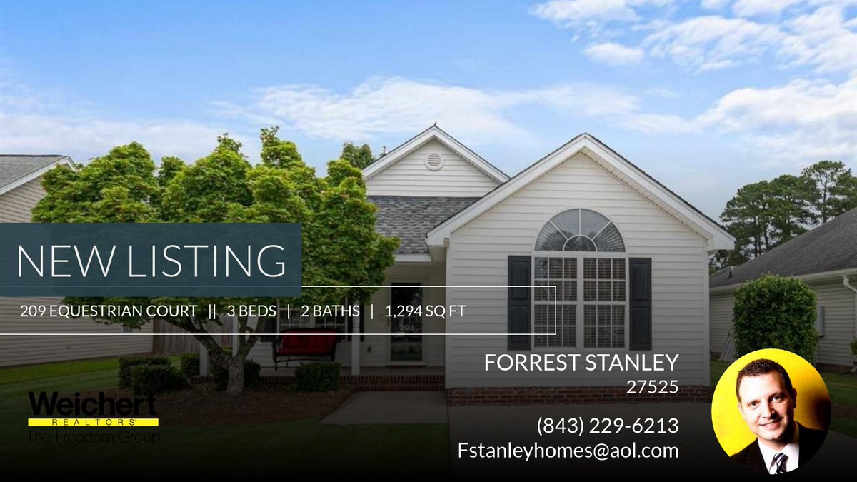 ForrestStanley's tweet photo. 📍 New Listing 📍 Take a look at this fantastic new property that just hit the market located at 209 Equestrian Court in Florence. Reach out here or at (843) 229-6213 for more information https://t.co/eCvNPmAnbR https://t.co/0WtBpzvG8b