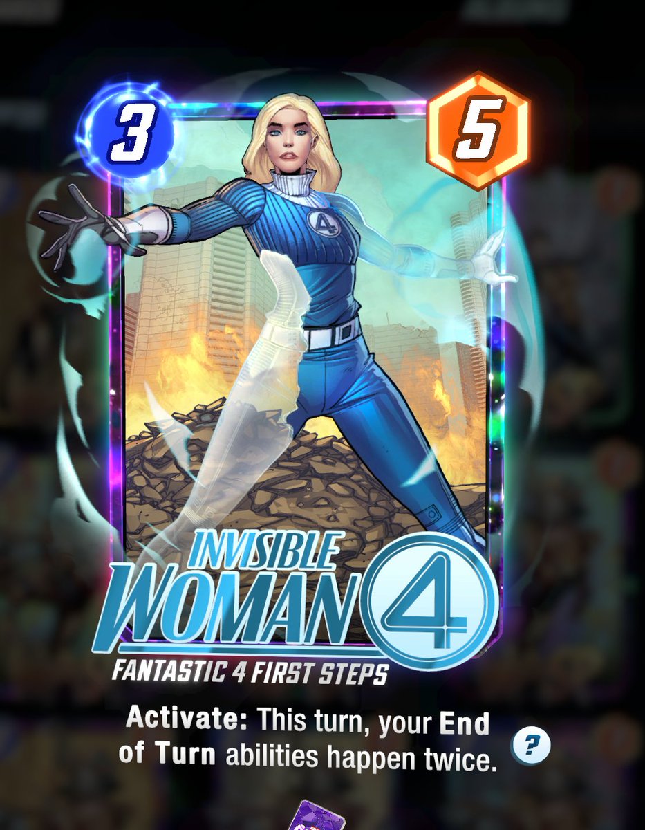 SPOILERS AND DATAMINES!!!!!

Invisible Woman First Steps was buffed to 3/5 in the OTA