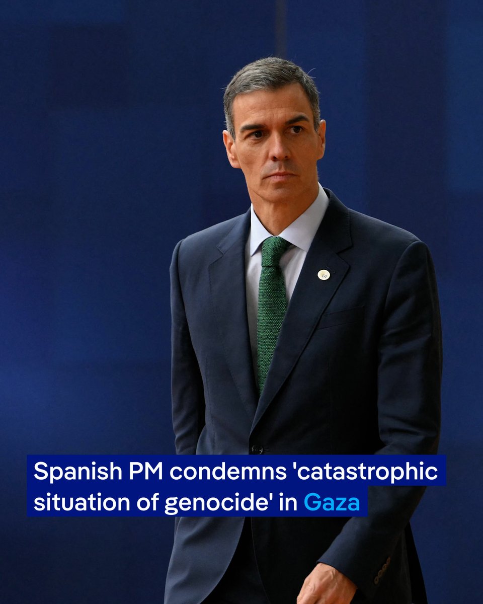 Spain's Prime Minister Pedro Sanchez has said it would be a double standard for the EU to pursue further sanctions against Russia over the war in Ukraine while not sanctioning Israel over Gaza.
p.dw.com/p/4wVDD
