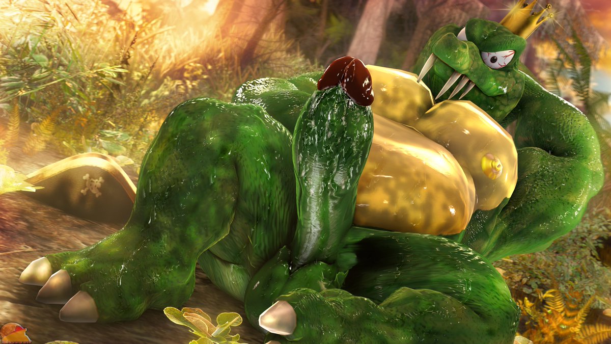 moonwulf128's tweet photo. Remember 2 years ago when I made a poll showing different K.Rool designs and this version I made won by a landslide? But i've only used this twice since I made it lol. So I went ahead and remade this body and from now on, it will be the version of King K that you will see me use. https://t.co/AAnspbPIFC