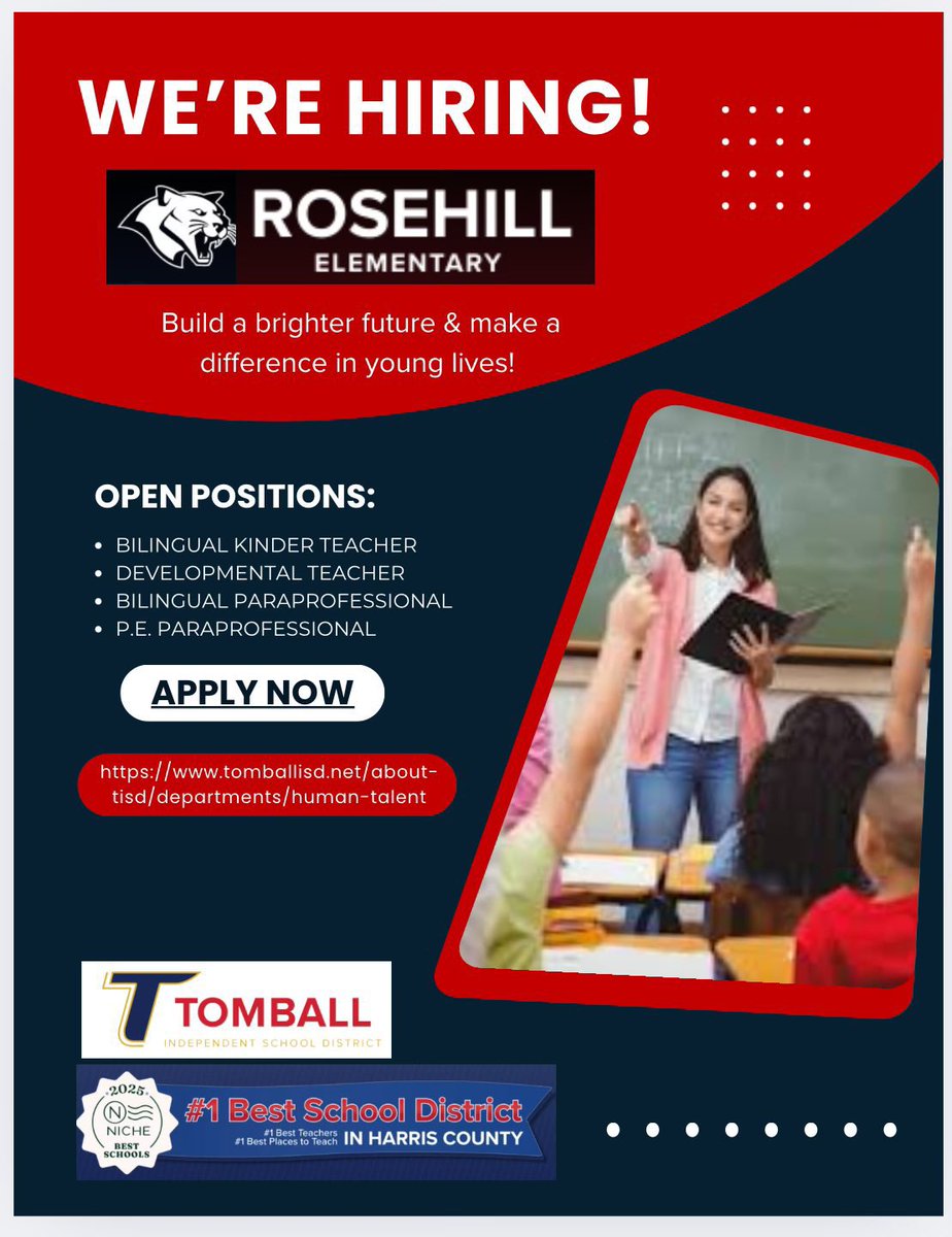 MrsTerral's tweet photo. Come join our team of dynamic educators! https://t.co/PIoT8T7x1s