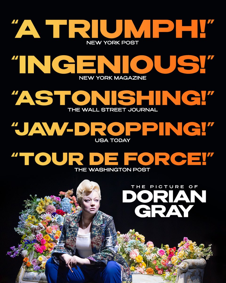 DorianGrayPlay's tweet image. You only have 5 more chances to catch Sarah Snook's Tony Award-winning performance.