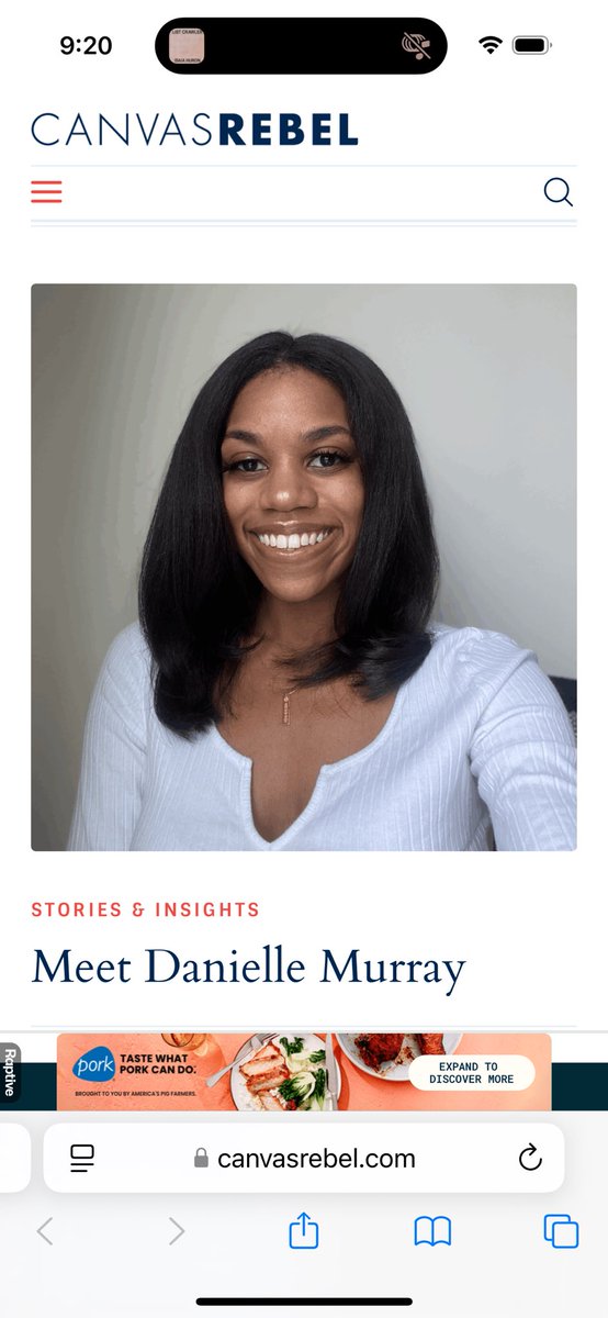 daniiayee_'s tweet image. Baby’s first magazine article 🥹
Thankful for those who see me, even when I’m in the shadows working 🩵
Full article here: canvasrebel.com/meet-danielle-…