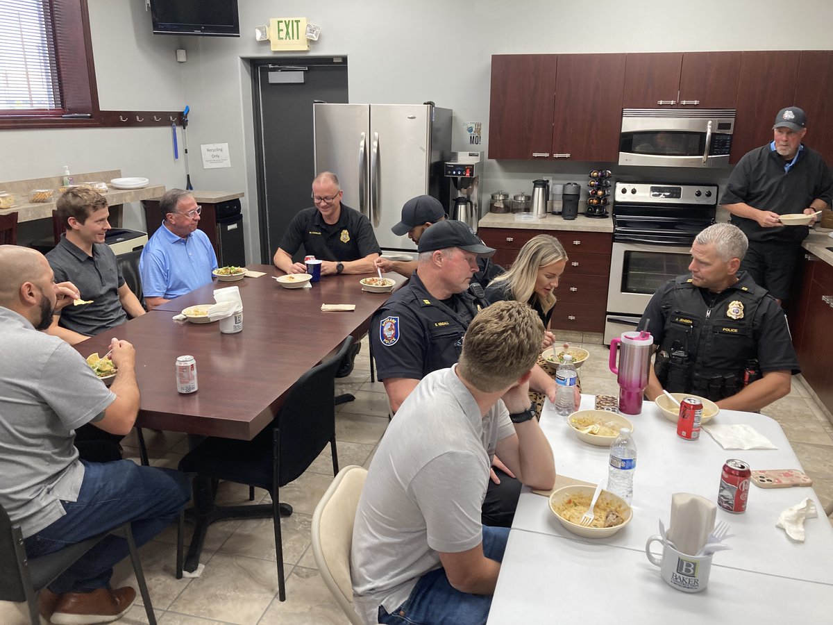 Baker Construction hosted a lunch event for Spokane Police Dept. South Precinct today. They provided Qdoba for lunch and had a great turnout.  A great partnership and conversation to be had.