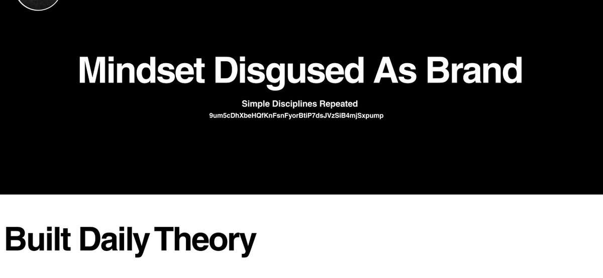 The Built Daily website is 75% done now; still need to work on the pages 

Super close to getting the first edition out though which is great 

It'll break down what we're all about and give the brand a home outside of social 

- Merch
- Blog (good for seo to bring people in)
-