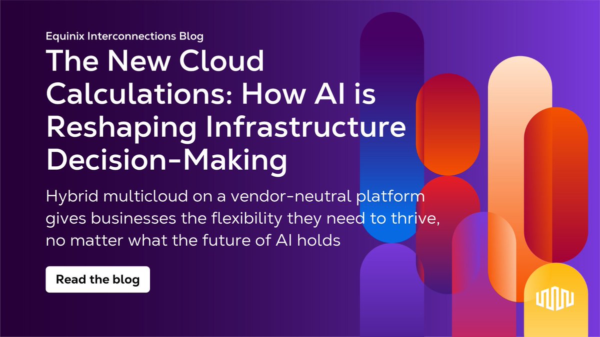 The AI era can be scary for businesses that don’t know where to start. Equinix is helping our customers gain the confidence they need to build AI strategies at their own pace. Check out our latest blog to learn more. eqix.it/44a8Hhe