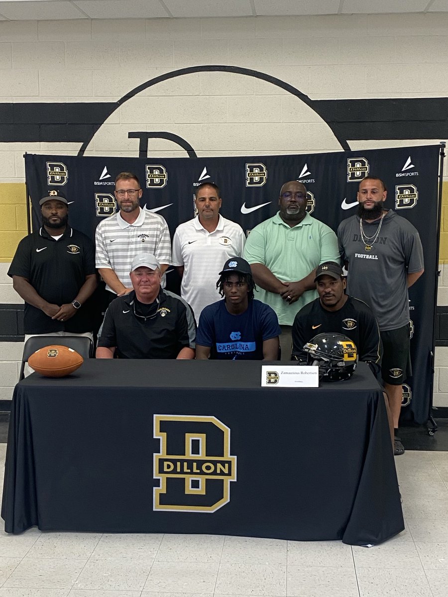 Congrats Za!! ⁦<a href="/ZamauriousRobe1/">Zamaurious Robertson</a>⁩ ⁦<a href="/Dillon_Football/">Dillon Football</a>⁩ ⁦<a href="/UNCFootball/">Carolina Football</a>⁩ ⁦<a href="/lancethompson_/">Lance Thompson</a>⁩ ⁦<a href="/garrick_mcgee/">Garrick McGee</a>⁩ ⁦<a href="/mlombardiuncgm/">Michael Lombardi</a>⁩ ⁦<a href="/Belichick_B/">Bill Belichick</a>⁩ ⁦<a href="/CoachFKitchens/">Freddie Kitchens</a>⁩