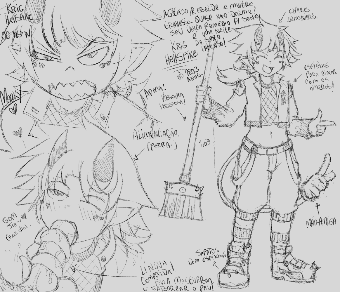 OhNoMarksman's tweet photo. conheça meu OC: Krig Hellspike.
Algumas informações do diabinho guloso.
Espero que gostem~ 😋 https://t.co/TWMkfE0NiU