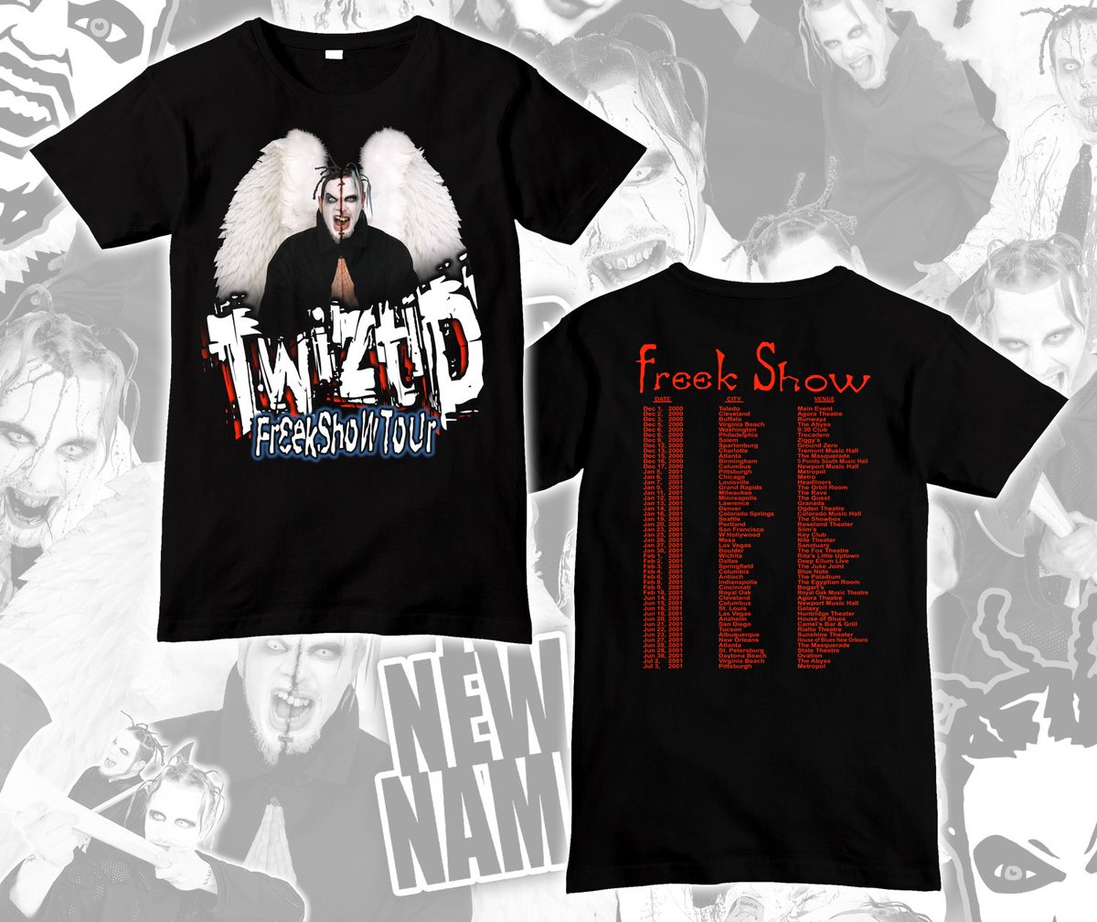 The clock is ticking ⏰
Pick up this Twiztid OG throwback ‘Freekshow’ tour shirt, TODAY ONLY‼️
You know the deal, get yours while you still can. Ends midnight tonight ⤵️
mnestore.com
