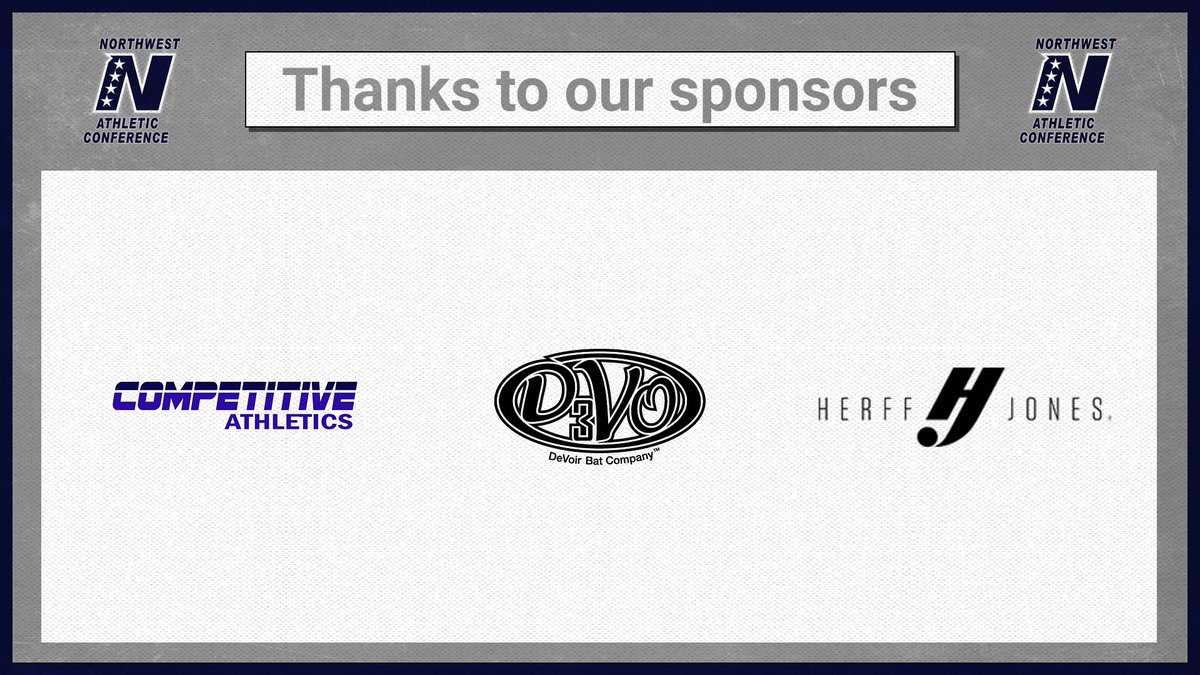 Shouting out NWAC sponsors/partners from 2024-25! [post 2 of 2]

We look forward to 2025-26 and creating more memorable experiences! Interested in partnering with the NWAC? Email us at: info@nwacsports.com

@competitiveathletics | @devobats | <a href="/herffjones/">Herff Jones</a> 
<a href="/CascadeLeague/">Cascade Collegiate League</a>  | <a href="/Hudl/">Hudl</a>