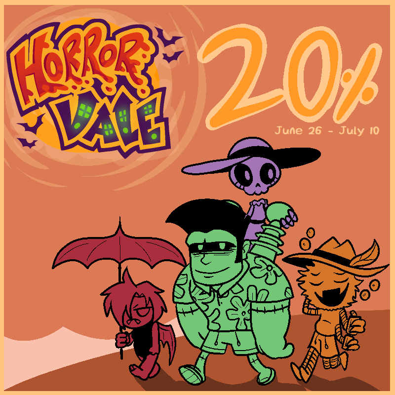 HorrorVale is 20% OFF for the Steam Summer Sale!
Why not take a break from the heat with a comfy Halloween adventure? 
store.steampowered.com/app/1114650/Ho…