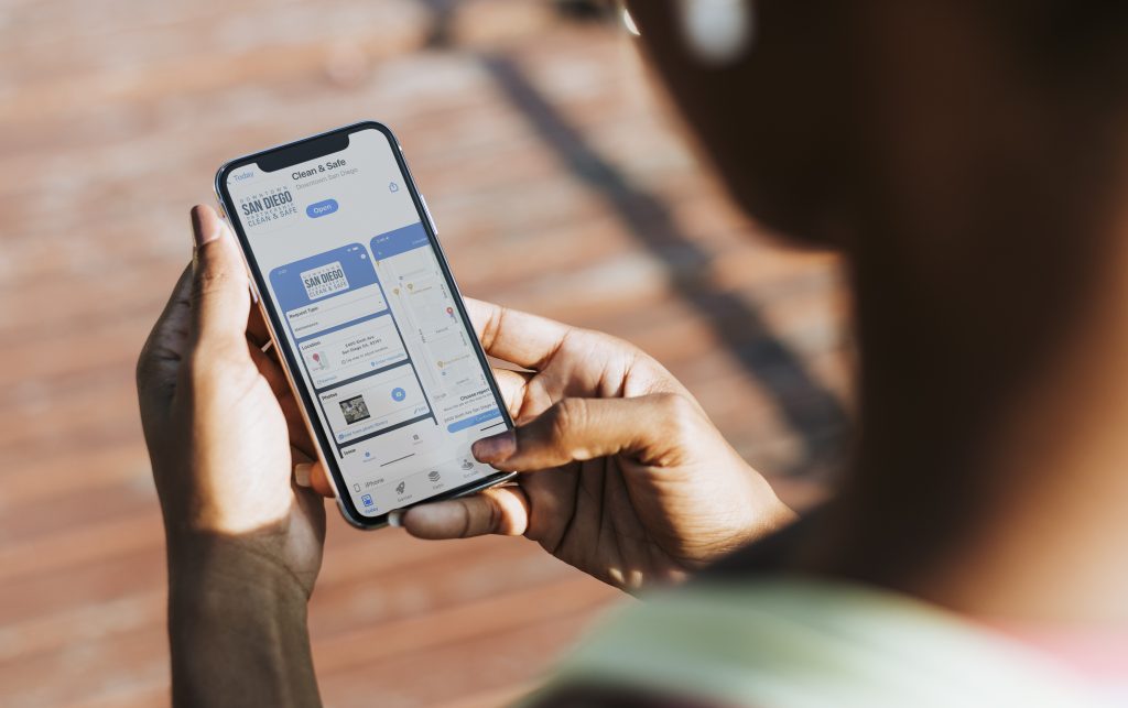 SDPartnership's tweet image. Since launching the Clean & Safe app in 2021, we have received more than 100,000 service requests from our community! 🌟 What does that mean? It means we’re actively responding to your needs with services like trash pickup, safety patrols, graffiti removal, and more, helping make…