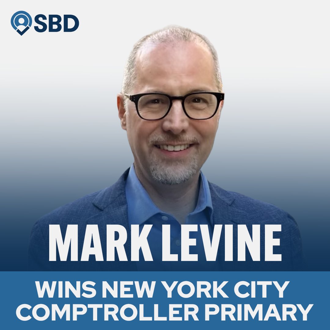 Primary victory secured! ✅

Big congrats to <a href="/MarkLevineNYC/">Mark D. Levine</a> on winning the Democratic primary for NYC Comptroller. 

SBD is proud to support leaders who deliver for New Yorkers. 

See you in November!