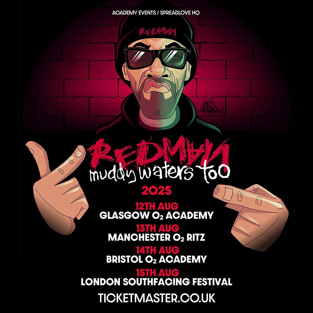 madina_design's tweet image. WHO COMIN!? @therealredman is back with the long awaited, incredible ‘Muddy Waters Too’ and a long over due European tour. I been workin on this visual with promoter @tonyspreadlove get thee album and get your tix NOW! #MuddyWatersToo #Redman